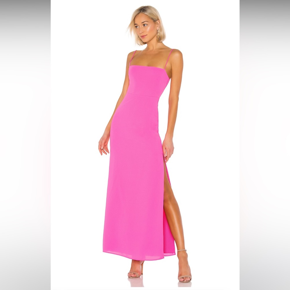 ADDISON MAXI DRESS by superdown, hot pink
